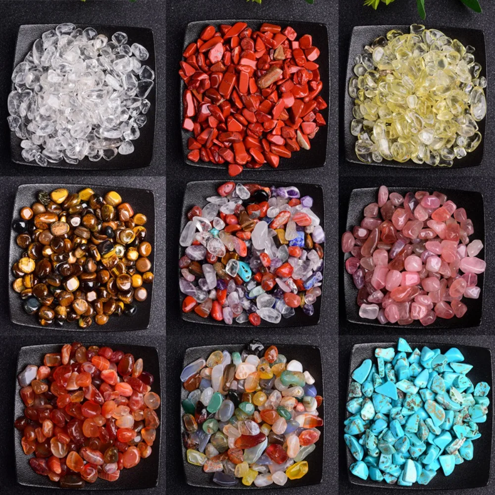 Gemstone Polishing Kit - Natural Stone Agate Polished Gravel Reiki
