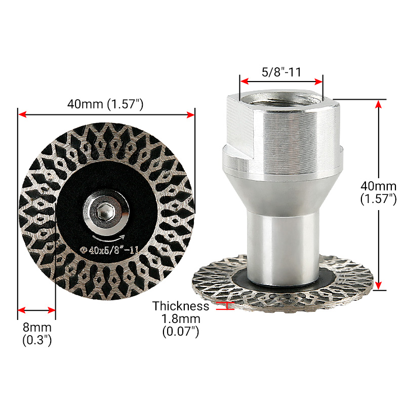 8PCS 40mm Diamond Saw Blade Cu - đánh giá và giá Diamond Grinding Wheel Lapidary