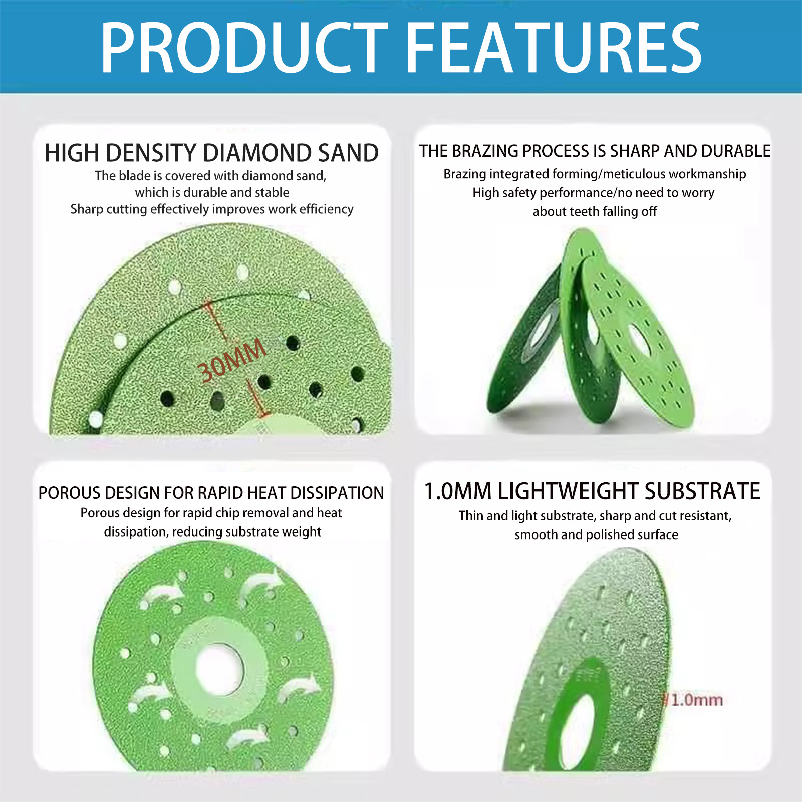 3/5 chiếc Đĩa cắt gạch siêu mỏ - đánh giá và giá Diamond Grinding Wheel Lapidary