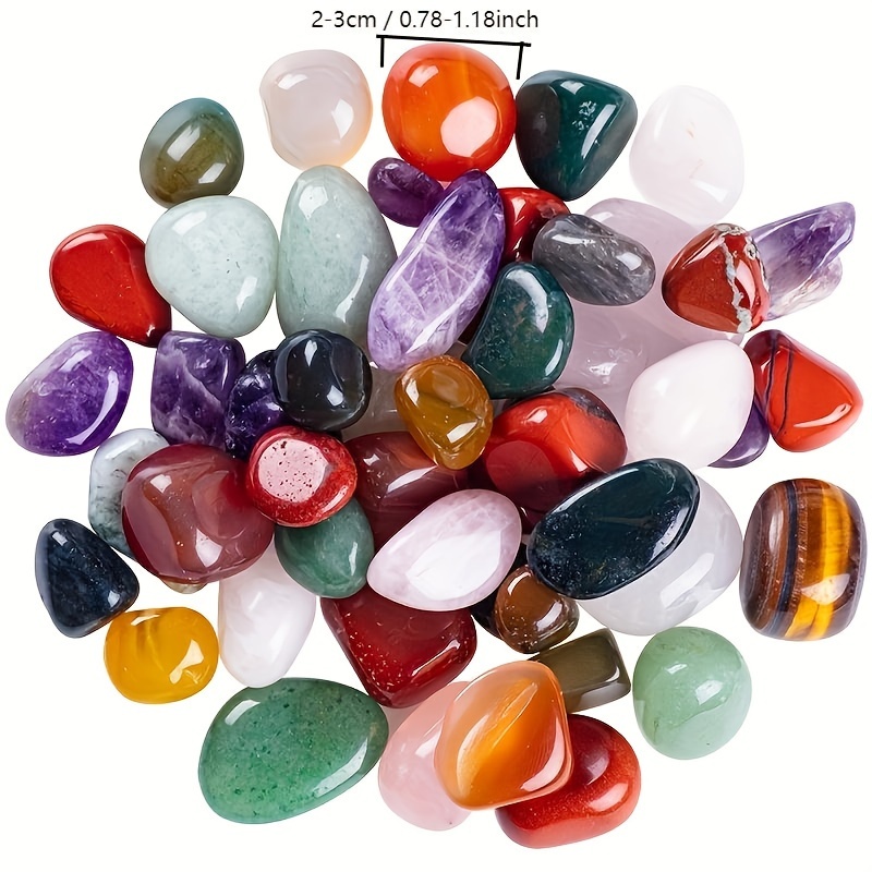 50g/Bag Natural Tumbled Stones - đánh giá và giá Gemstone Polishing Kit