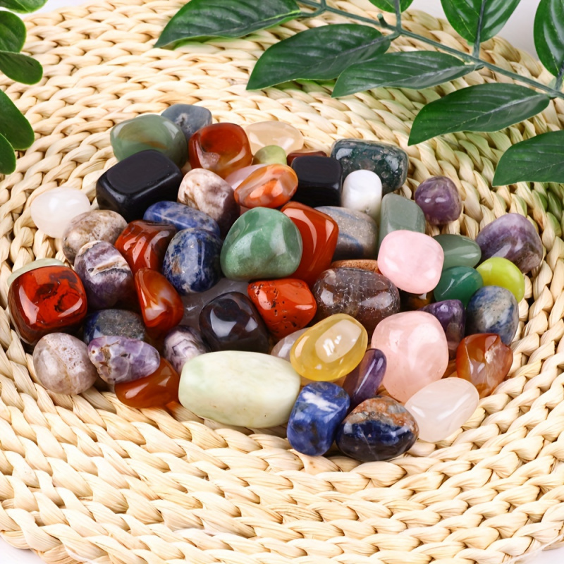 50g/Bag Natural Tumbled Stones - đánh giá và giá Gemstone Polishing Kit
