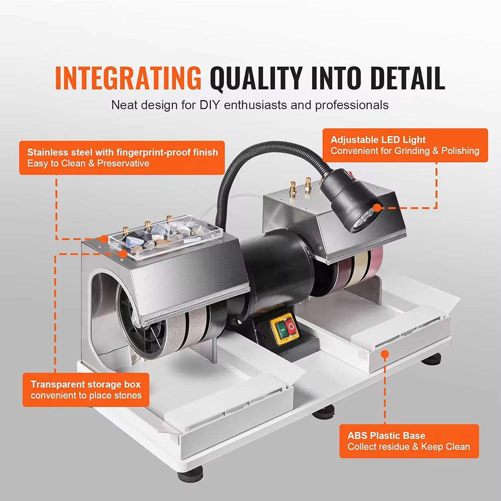Professional Gemstone Polishin - đánh giá và giá Lapidary Grinder Cabbing Machine