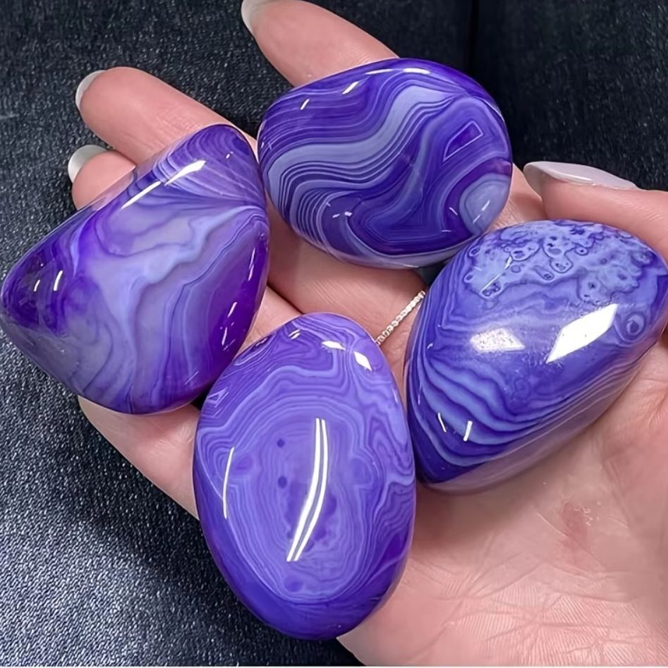 Natural Purple Striped Agate C - đánh giá và giá Gemstone Polishing Kit