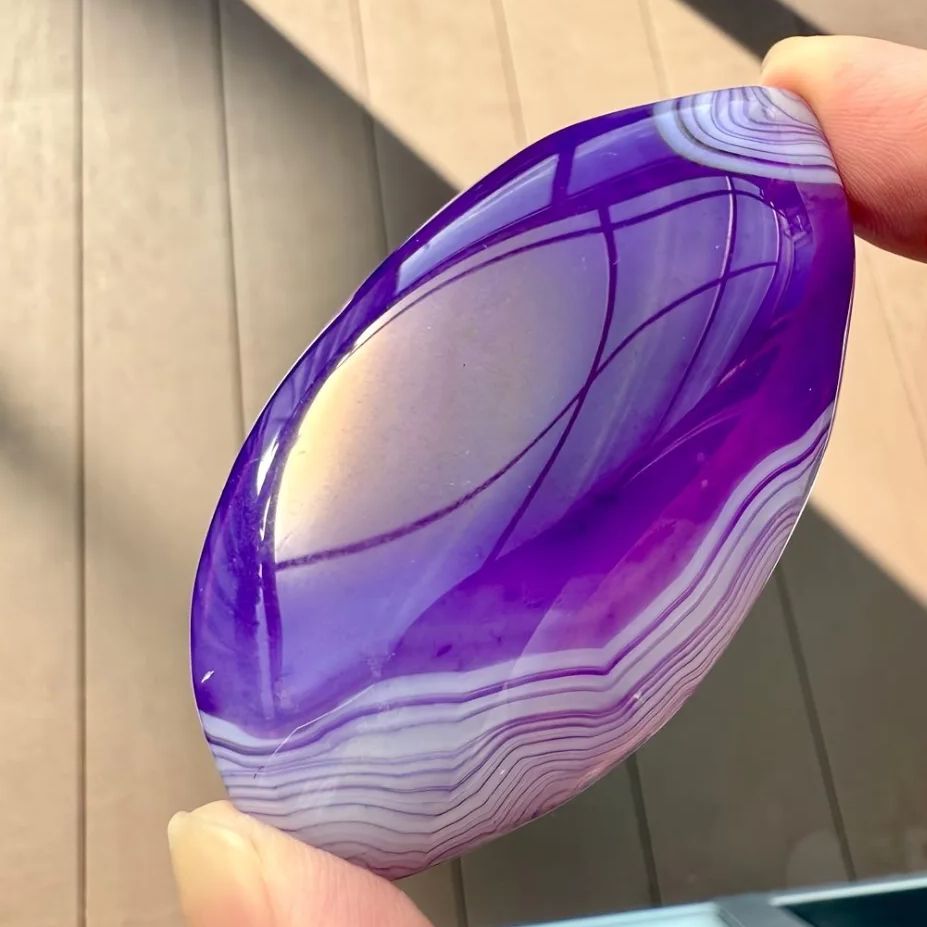 Natural Purple Striped Agate C - đánh giá và giá Gemstone Polishing Kit