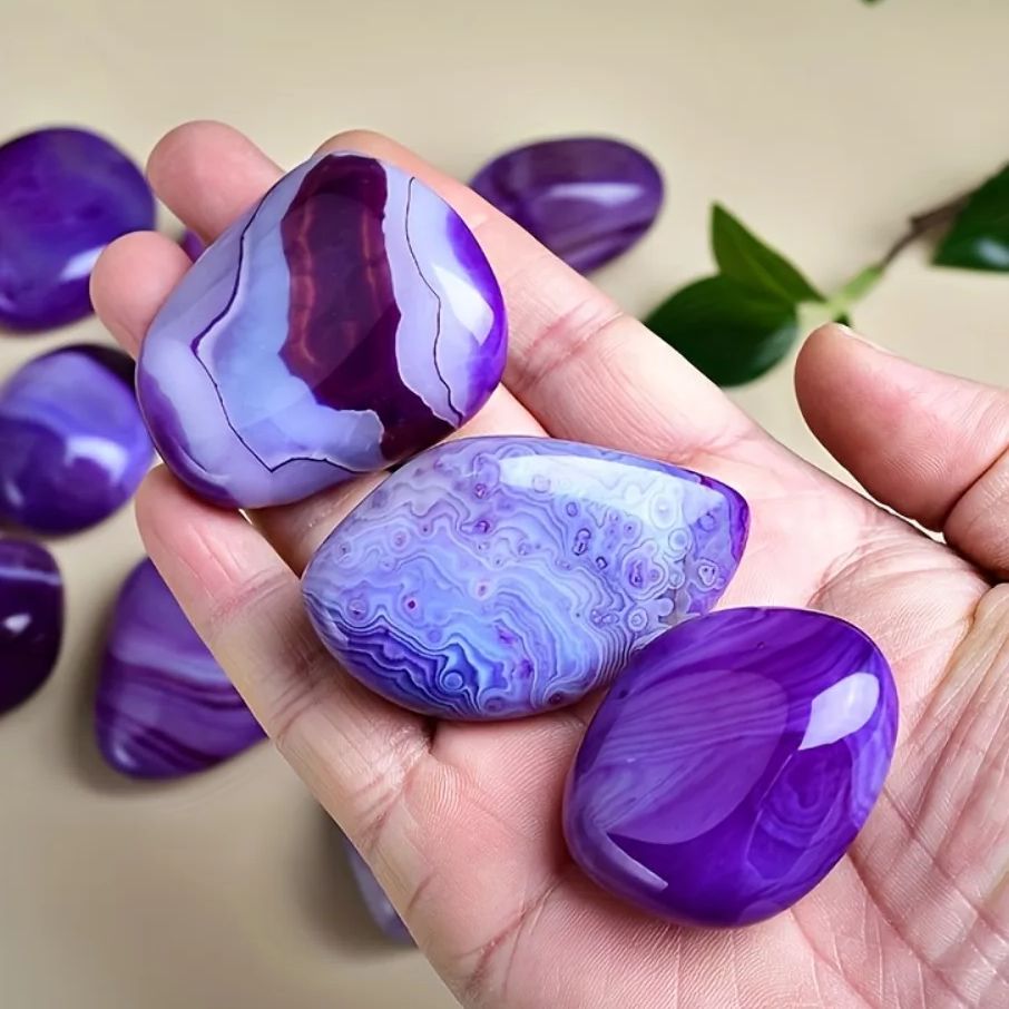 Natural Purple Striped Agate C - đánh giá và giá Gemstone Polishing Kit