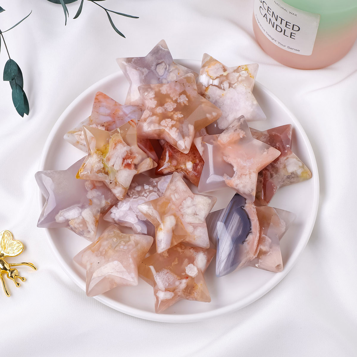 1PC Natural Crystal Cherry Aga - đánh giá và giá Gemstone Polishing Kit