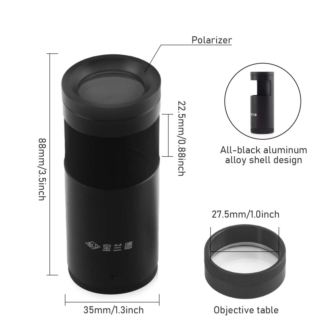 PHYHOO Handheld LED Polariscop - đánh giá và giá Gemstone Identification Kit