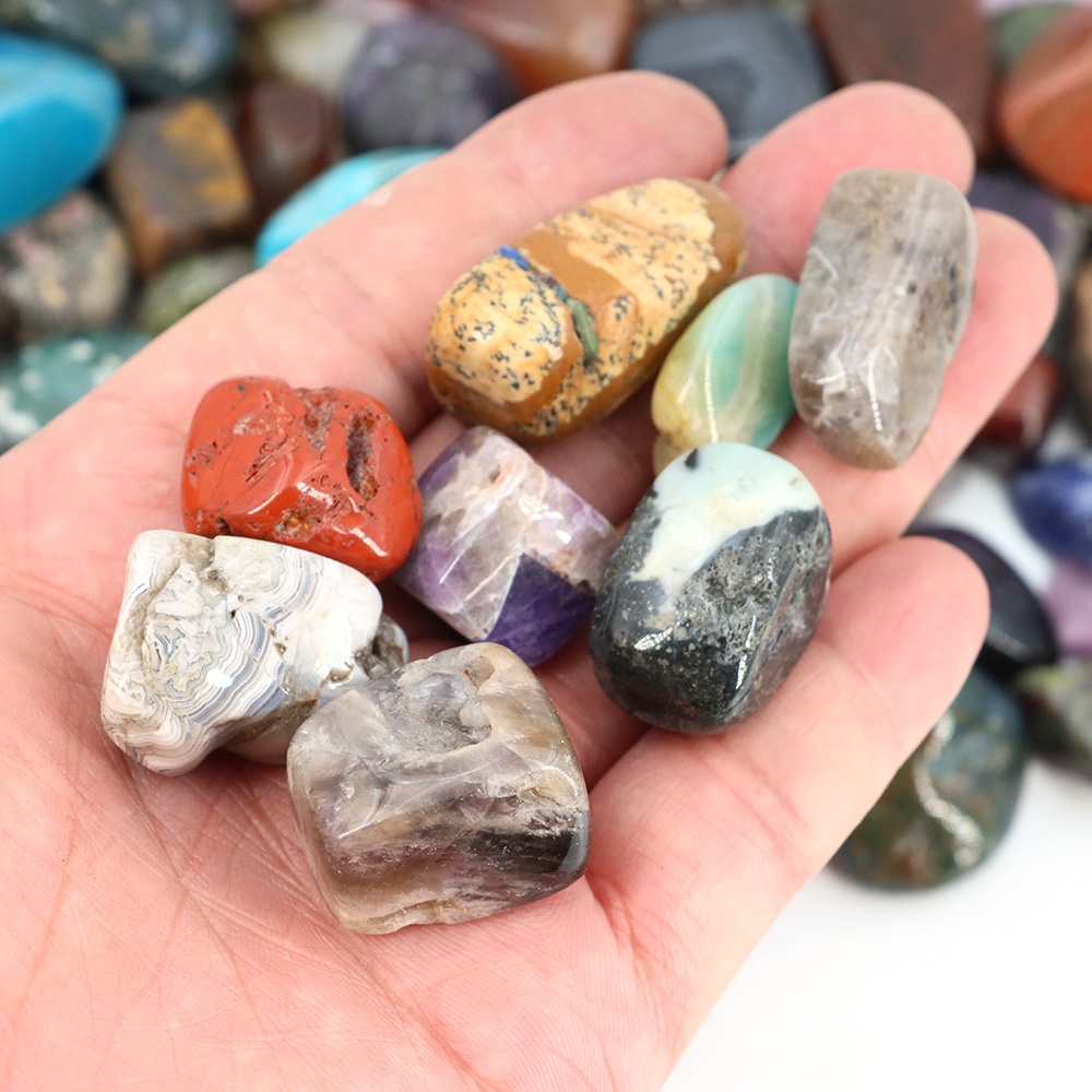 200g/Bag Irregular Tumbled Cra - đánh giá và giá Gemstone Polishing Kit