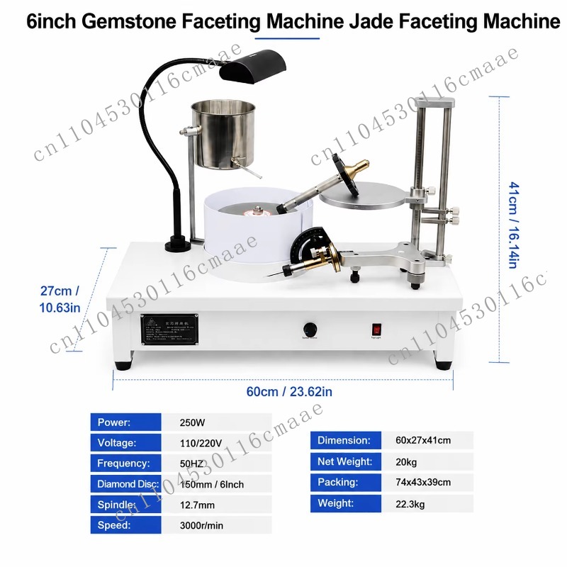 6 Inch Automatic Gem Faceting  - đánh giá và giá Facet Machine Gemstone Cutting