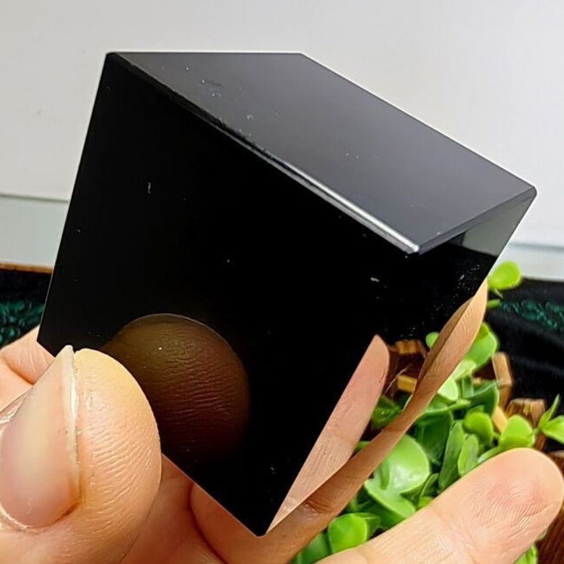 1pc Natural Black Obsidian Qua - đánh giá và giá Gemstone Polishing Kit