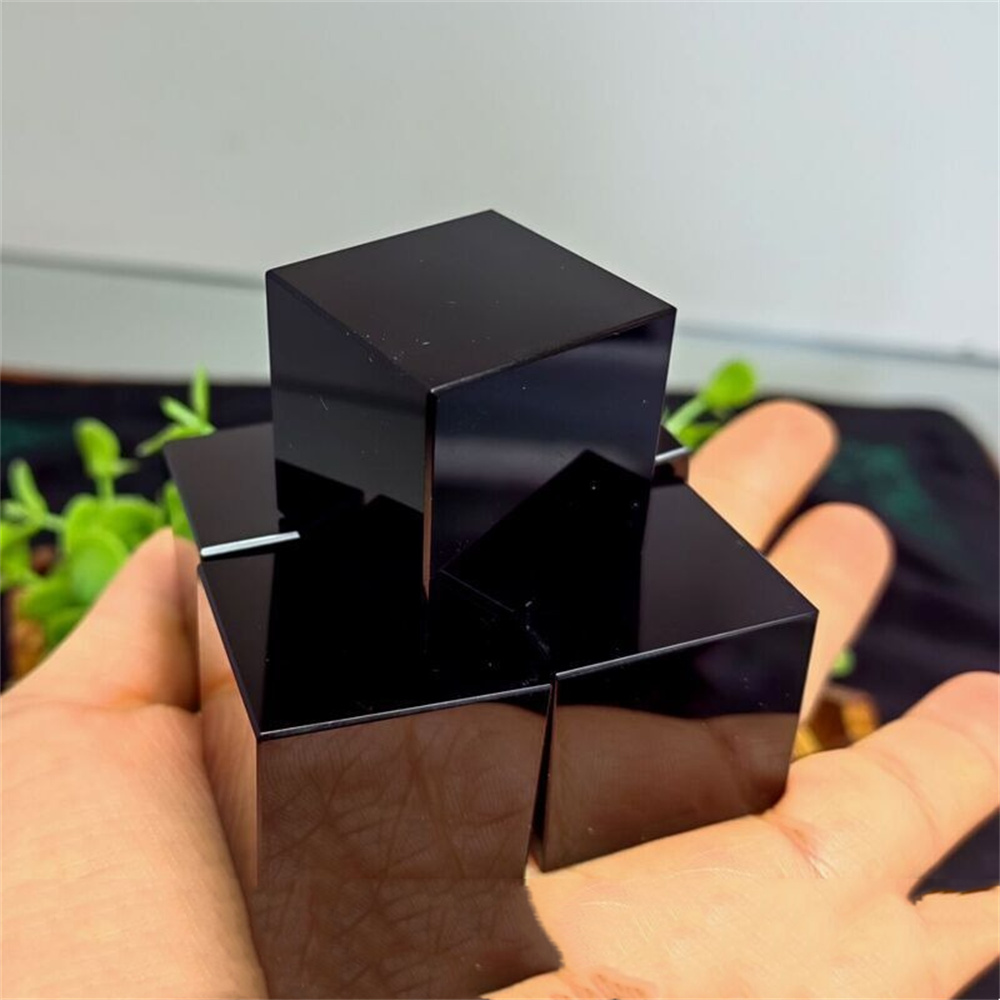 1pc Natural Black Obsidian Qua - đánh giá và giá Gemstone Polishing Kit